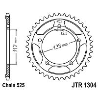 Звезда ведомая JT JTR1304.44ZBK - купить в Ростове-на-Дону