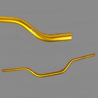 Руль ACCEL TH-07 Kawasaki HIGH gold 28.6mm 12388 - купить в Ростове-на-Дону