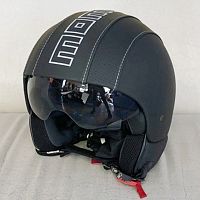картинка Шлема MOMO DESIGN HERO (кожа) black/silver L 08582 от магазина moto-bazar61.ru