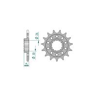 Звезда ведущая AFAM 166801-17 (JTF1404.17) #520 - купить в Ростове-на-Дону