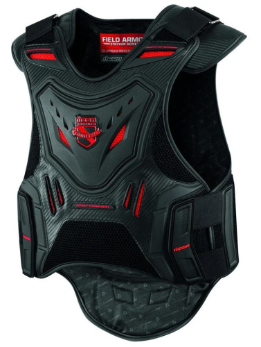 Защита спины ICON VEST STRYKER BLACK S/M - фото фото 2