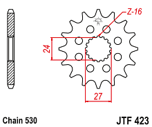 Звезда ведущая JT JTF423.16 - купить в Ростове-на-Дону
