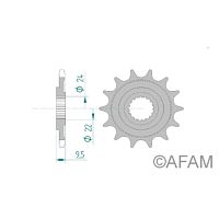 картинка Звезда ведущая AFAM 20311-13 ( JTF284.13 ) от магазина moto-bazar61.ru
