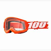 Очки кроссовые 100% STRATA 2 JR Orange/clear lens 50031-00005 фото сбоку | Moto-Bazar