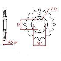 картинка Звезда ведущая JT JTF1907.14 от магазина moto-bazar61.ru