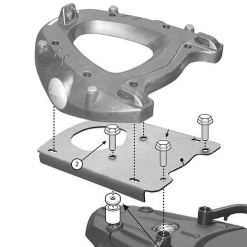 картинка Крепление  кофра KAPPA KR5107 BMW F650/700/800GS от магазина moto-bazar61.ru