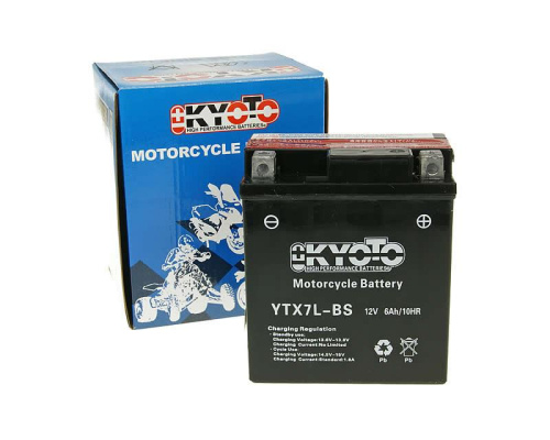 картинка АКБ KYOTO YTX7L-BS от магазина moto-bazar61.ru