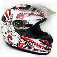 Шлем THH TS-39 white/red L 15488 фото вид спереди | Moto-Bazar