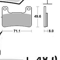 Тормозные колодки BRAKING 898CM66 для Suzuki Hayabusa, Kawasaki Z1000