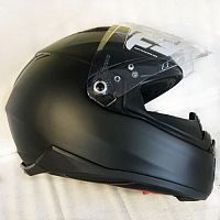 Шлем HJC F70 Semi Flat Black XL 20437 фото вид спереди | Moto-Bazar