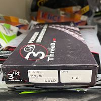 картинка Цепь ThreeD 520L-118 Gold 30501 от магазина moto-bazar61.ru