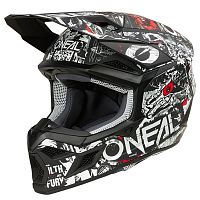 Шлем ONEAL 3Series Attack V.24 wh/blk L 0625-37 L фото вид спереди | Moto-Bazar