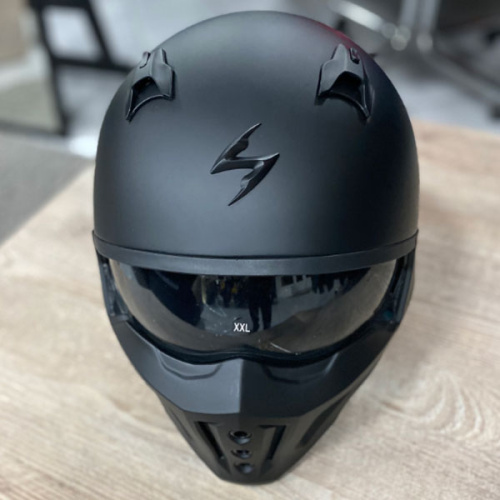 картинка Шлем Scorpion Covert-X Solid blk/matt M 86-100-10-04 от магазина moto-bazar61.ru фото 2