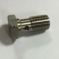 картинка Болт тормозной одинарный 10*1mm нерж. 992-03-31С от магазина moto-bazar61.ru