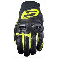Перчатки FIVE SF3 blk/flou yellow 9/M 22526 M фото сбоку | Moto-Bazar
