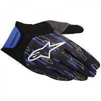 Перчатки ALPINESTARS RACER blue/black L фото сбоку | Moto-Bazar