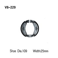 картинка Тормозные колодки барабан VB-229 от магазина moto-bazar61.ru