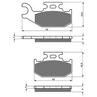 Тормозные колодки GOLDfren S33 205 31583 - купить в Ростове-на-Дону