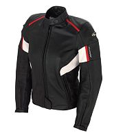 картинка Куртка CLOVER кожа DALLAS жен.черн/белая 46 от магазина moto-bazar61.ru