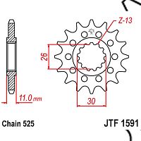 Звезда ведущая JT JTF1591.16RB - купить в Ростове-на-Дону