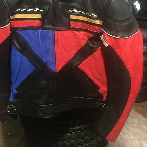 картинка КУРТКА  кожа ZME Racing blk/red/blue 56 15696 от магазина moto-bazar61.ru фото 2
